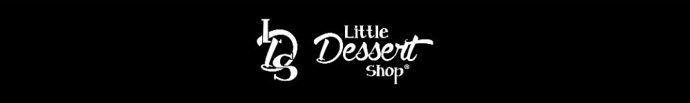 Black and white Little Dessert Shop logo