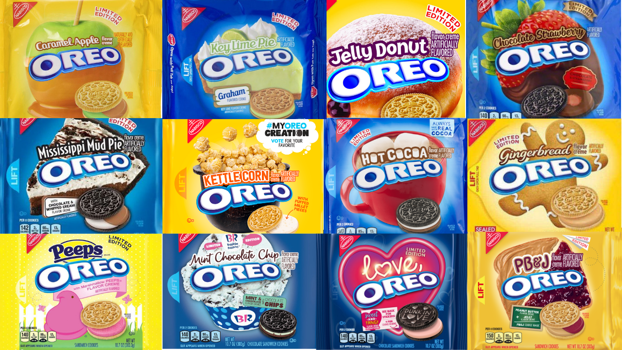 Oreo Cookie Flavours 