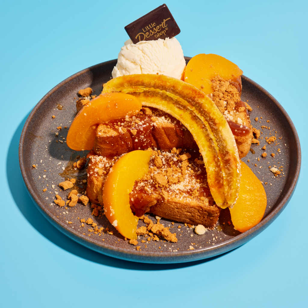 Peach Banana Cobbler French Toast