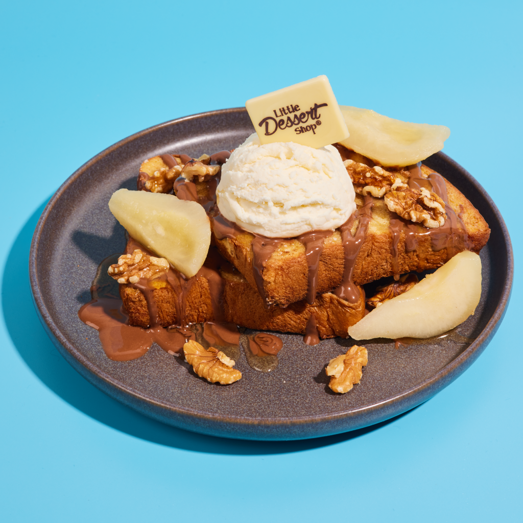 Pear Walnut Cobbler French Toast