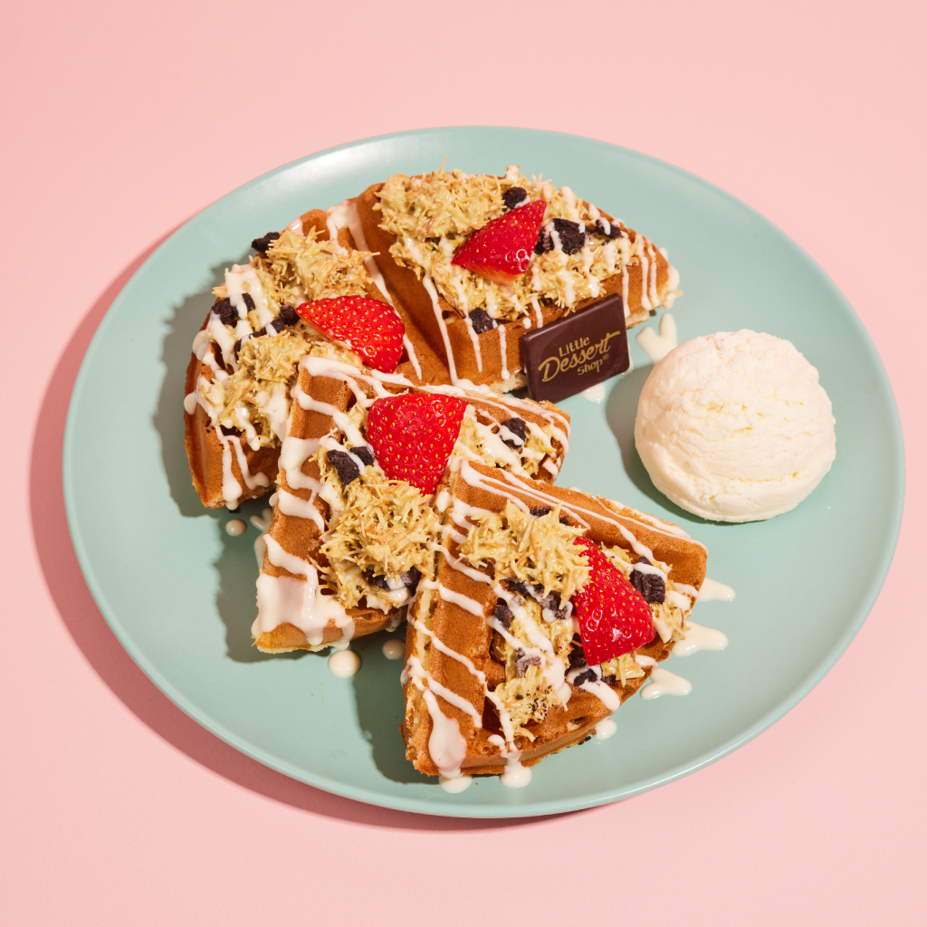 Pistachio Kunafa Waffle