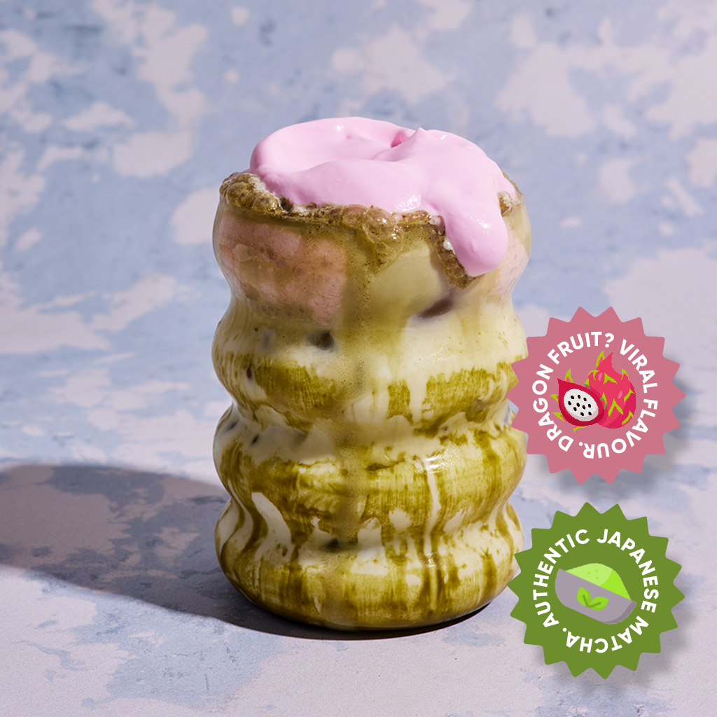 Dragon Fruit Cold Foam Matcha