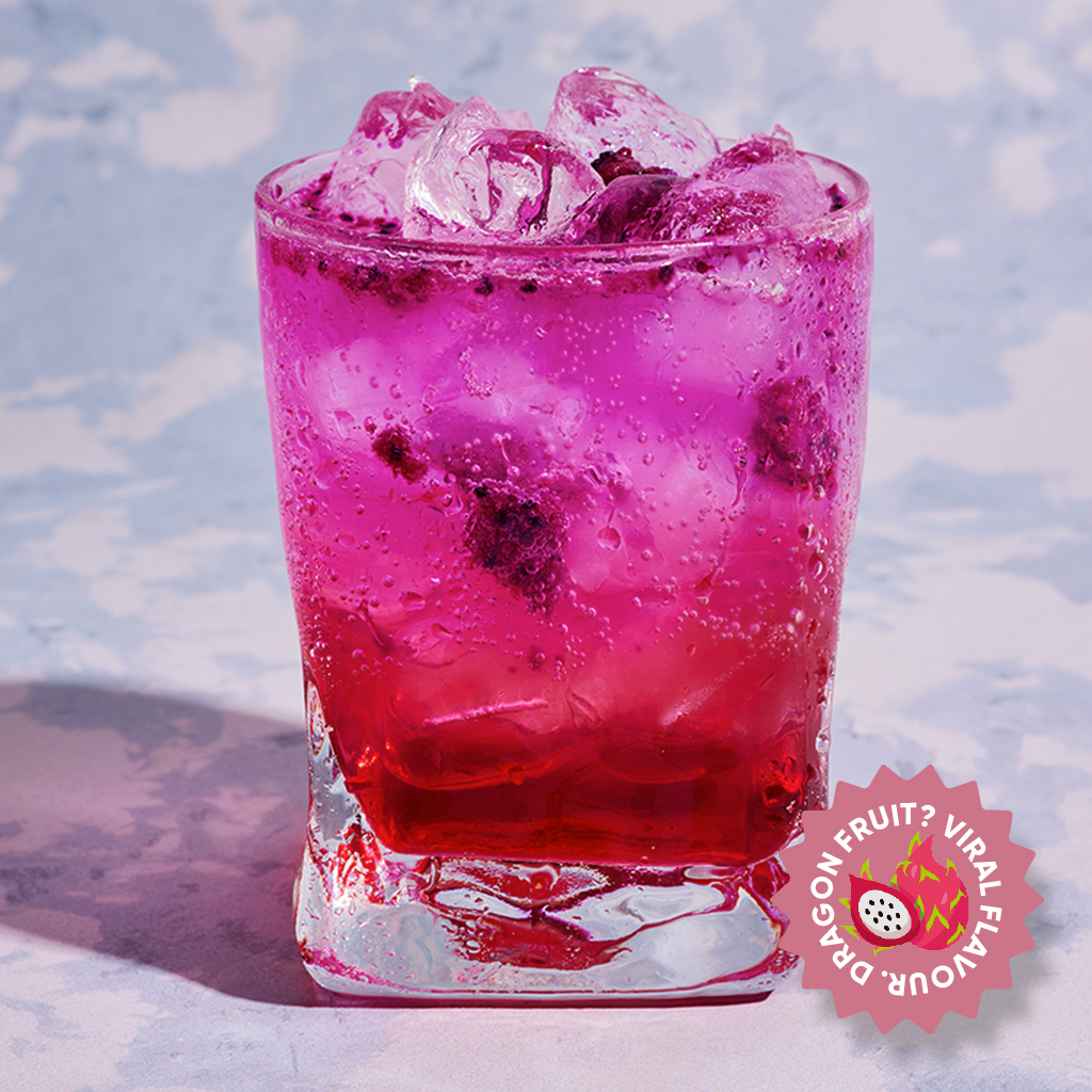 Dragon Fruit Sparkling Lemonade