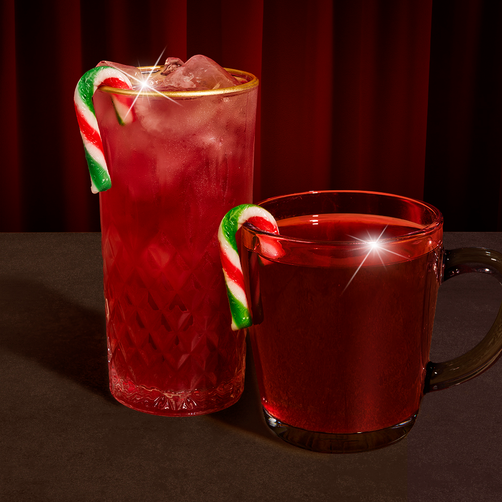 Candy Cane Cherry Beverage