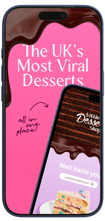 Black iPhone mockup with app homepage