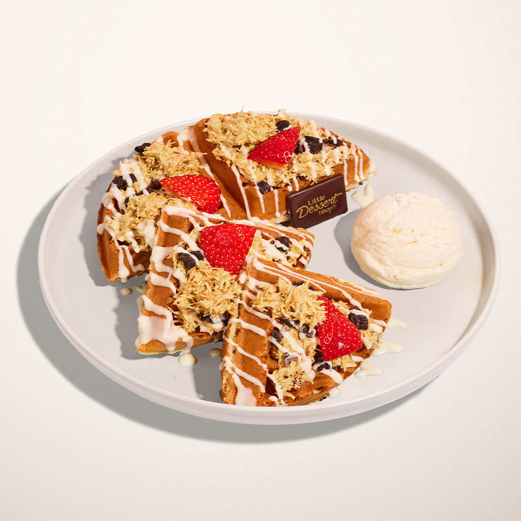 Pistachio Kunafa Waffle