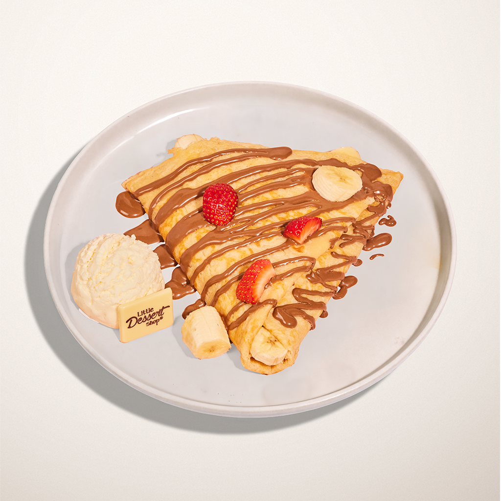 Banana & Strawberry Delight Crepe