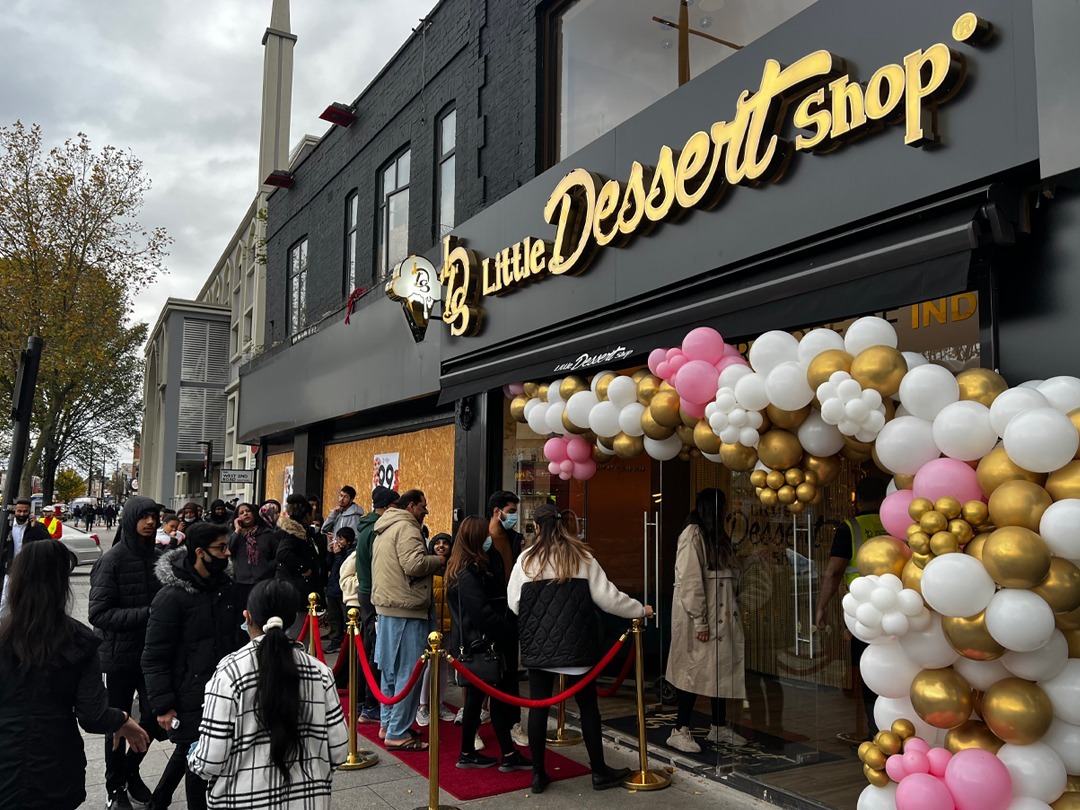 Little Dessert Shop Southall opens with a BANG as mile-long queues form on opening day!