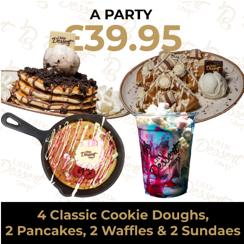 Order Takeaway or Delivery from our Artisanal Menu Brierley Hill, Dudley Little Dessert Shop