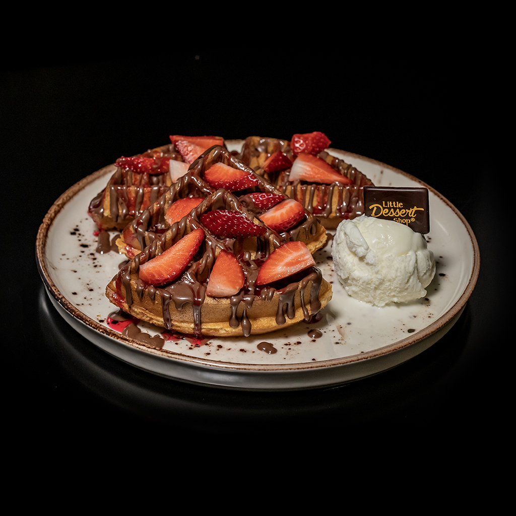 Half - Strawberry Sensation Waffle