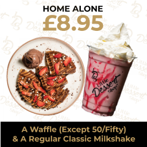Home Alone - Waffle & Regular Classic Milkshake