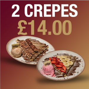 x2 Crepes for £14