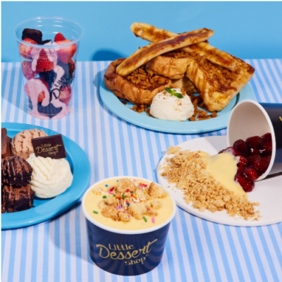 Order Takeaway or Delivery from our Artisanal Menu Willenhall Trailer Little Dessert Shop