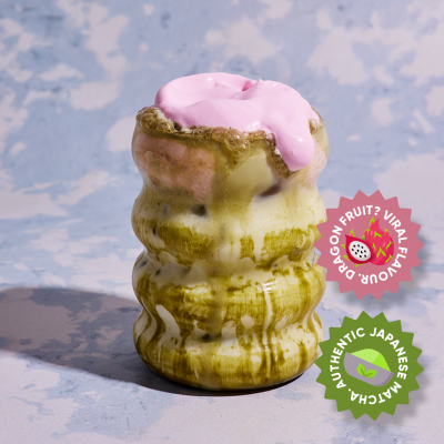 Dragon Fruit Cold Foam Matcha