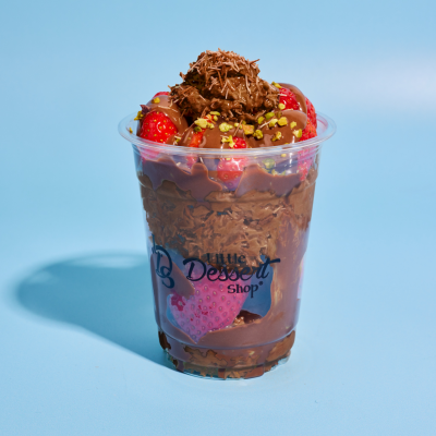 Hazelnut Chocolate Loaded Kunafa Strawberries/Brownies