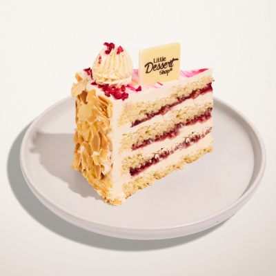Raspberry Almond Layer Cake
