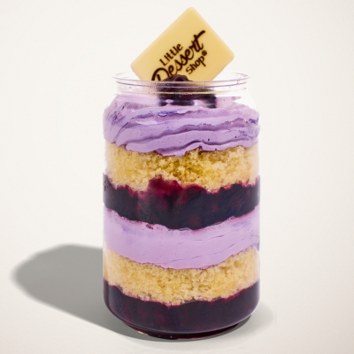 Blueberry Ube Cake Jar