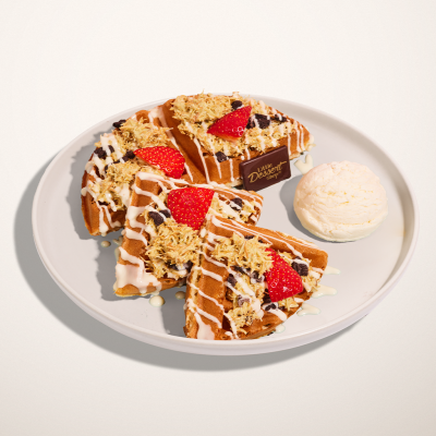 Pistachio Kunafa Waffle
