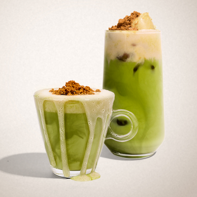 Banana Cream Oatly® Matcha Latte